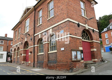 Rathaus, Broad Street, Montgomery, Montgomeryshire, Powys, Wales, Großbritannien, Vereinigtes Königreich, UK, Europa Stockfoto