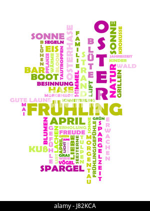 Collage-Frühling Stockfoto