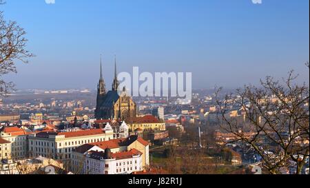 Petrov - St. Peter und Paul Kirche in der Stadt Brno. Central-Europa-Tschechische Republik. Stockfoto