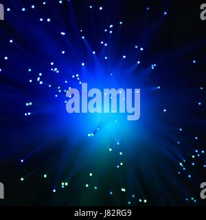 Bunte abstrakte Hintergrund. Lampe mit Glasfasern. Stockfoto