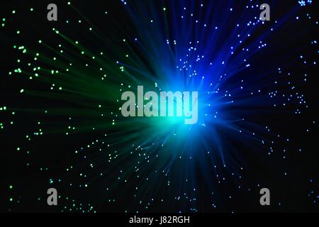 Bunte abstrakte Hintergrund. Lampe mit Glasfasern. Stockfoto