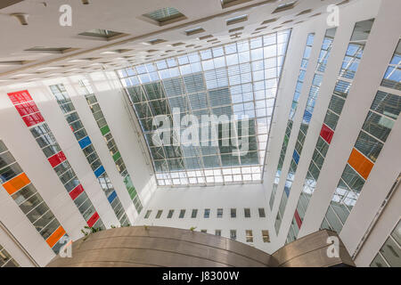 MTA-TTK-Gebäude (Akademie der Wissenschaften) Forschungszentrum für Naturwissenschaften in Budapest Lagymanyos. Stockfoto