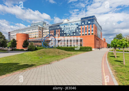 MTA-TTK-Gebäude (Akademie der Wissenschaften) Forschungszentrum für Naturwissenschaften in Budapest Lagymanyos. Stockfoto