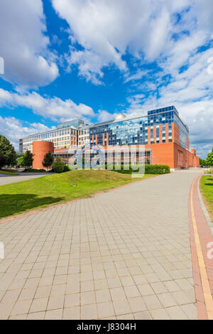 MTA-TTK-Gebäude (Akademie der Wissenschaften) Forschungszentrum für Naturwissenschaften in Budapest Lagymanyos. Stockfoto