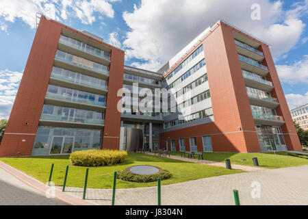 MTA-TTK-Gebäude (Akademie der Wissenschaften) Forschungszentrum für Naturwissenschaften in Budapest Lagymanyos. Stockfoto