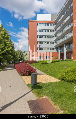 MTA-TTK-Gebäude (Akademie der Wissenschaften) Forschungszentrum für Naturwissenschaften in Budapest Lagymanyos. Stockfoto