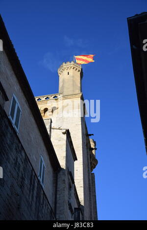 Die Duke's Castle oder Le Duché d'Uzès in Uzes, Languedoc, Frankreich Stockfoto