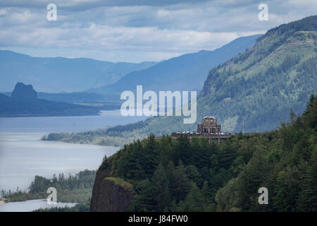 Vista-Haus, Columbia River Gorge, Oregon, USA Stockfoto