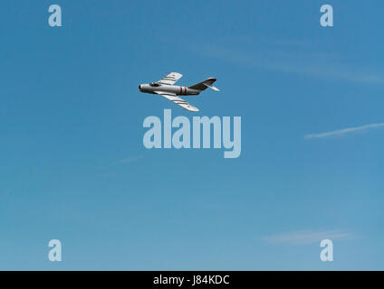 Russischen Mig im Flug Stockfoto