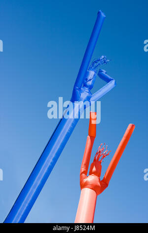 blaue Dekoration Tanz Tanz Firmament Himmel Begeisterung Unterhaltung Freude Freude Stockfoto