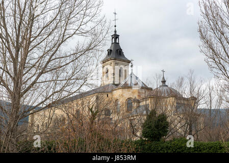 Kloster Santa Maria de El Paular. Es ist ein ehemaliges Kartäuserkloster befindet sich in Rascafria, Madrid, Spanien Stockfoto