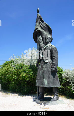 Memento Park, Budapest, Ungarn. Rote Armee Soldat statue Stockfoto