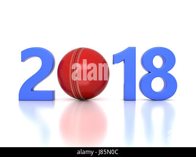 Neue Jahr 2018 - 3D gerenderten Bild Stockfoto