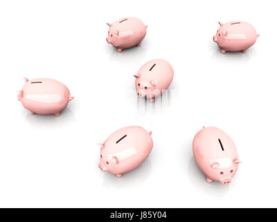 Bankkredite Institution Objekt isoliert Modell Design Konzept Projektplan Stockfoto