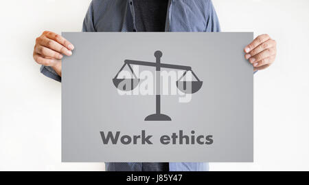 Arbeitsethik Gerechtigkeit Gesetz bestellen Legal Professional arbeiten Stockfoto