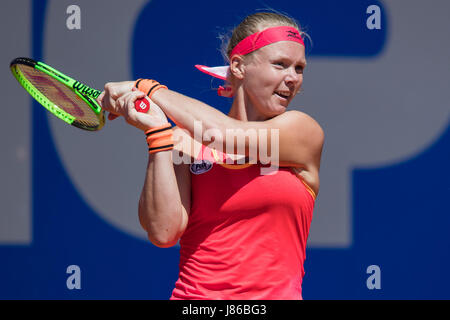 Nürnberg, Deutschland. 27. Mai 2017. Netherland es Kiki Bertens während ihr WTA Tennis Turnier Finale gegen B. Krejcikova (nicht abgebildet) der Tschechischen Republik in Nürnberg, 27. Mai 2017. Foto: Daniel Karmann/Dpa/Alamy Live News Stockfoto