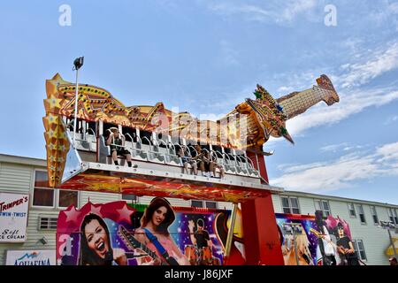 Ocean City, Maryland. 27. Mai 2017. Touristen und Urlauber genießen den Themenpark auf dem Ocean City Boardwalk. Photo Credit: Jeramey Lende/Alamy Live-Nachrichten Stockfoto