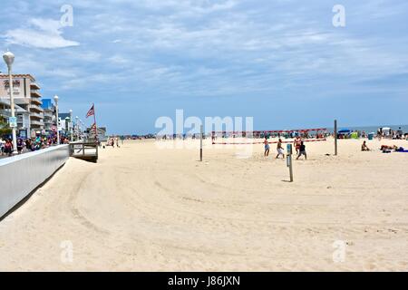 Ocean City, Maryland. 27. Mai 2017. Touristen und Urlauber genießen den Strand von Ocean City Memorial Day Wochenende. Photo Credit: Jeramey Lende/Alamy Live-Nachrichten Stockfoto