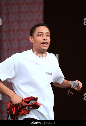 Hampshire, UK. 27. Mai 2017. Gemeinsamen Menschen Tag 1 - britische Hip-Hop-Künstler Loyle Carner erklingt in gemeinsamen Menschen Southampton, 27. Mai 2017, Hampshire, UK Credit: DFP Photographic/Alamy Live News Stockfoto