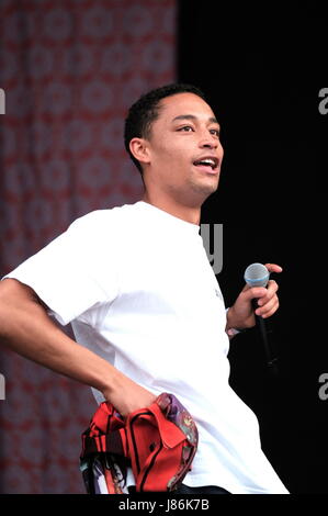 Hampshire, UK. 27. Mai 2017. Gemeinsamen Menschen Tag 1 - britische Hip-Hop-Künstler Loyle Carner erklingt in gemeinsamen Menschen Southampton, 27. Mai 2017, Hampshire, UK Credit: DFP Photographic/Alamy Live News Stockfoto