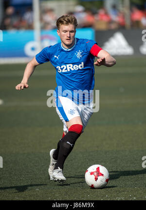 Hong Kong, China. 27. Mai 2017. Rangers Vs HKFC. 2017 Hong Kong Soccer Sevens an der Hong Kong Football Club Causeway Bay. Bildnachweis: Jayne Russell/Alamy Live-Nachrichten Stockfoto