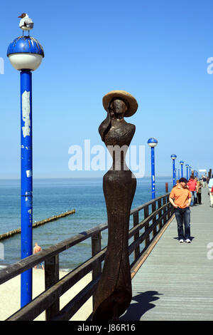 Seebrcke zingst Stockfoto