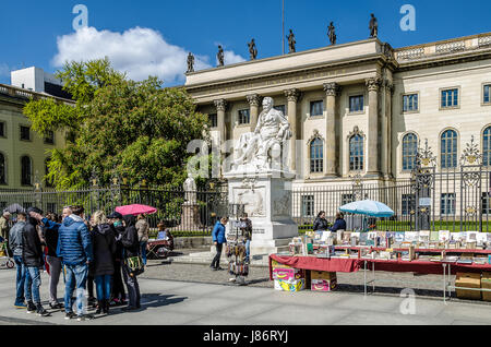 Der Humboldt Universität zu Berlin ist eine der ältesten Berliner Universitäten, 1811 von Friedrich Wilhelm III. von Preußen gegründet. Stockfoto