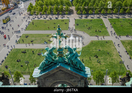 Der Berliner Dom ist die größte Kirche in der Stadt und es dient als ein wichtiges Zentrum für die Evangelische Kirche in Deutschland. Stockfoto