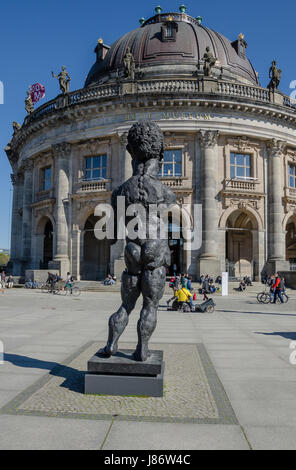 Das Bode-Museum gehört zu der Gruppe der Museen auf der Museumsinsel in Berlin, Deutschland. Es wurde vom Architekten Ernst von Ihne entworfen. Stockfoto