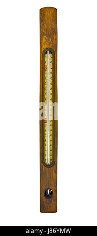 schwimmend, Holz, Thermometer, Quecksilber, Glas, Kelch, Becher, einzelne, Stockfoto