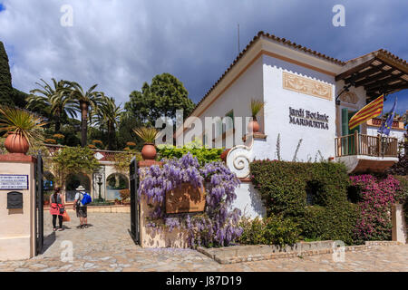 Spanien, Katalonien, Costa Brava, Blanes, Ortschaften Botanischer Garten, Eingang Stockfoto