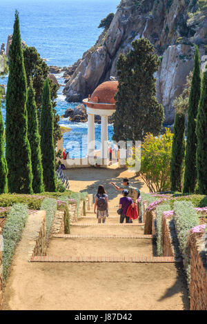 Spanien, Katalonien, Costa Brava, Blanes, Ortschaften Botanischer Garten Stockfoto