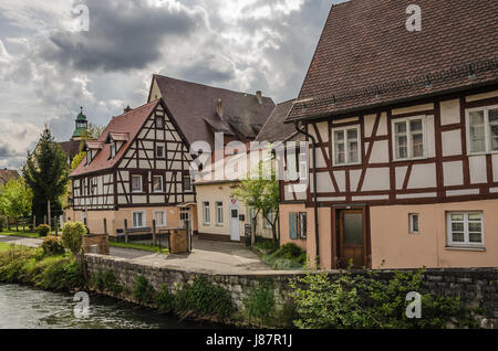 Hersbruck ist eine Kleinstadt im mittleren Franken, Bayern, Deutschland, gehört zum Landkreis Nürnberger Land. Stockfoto