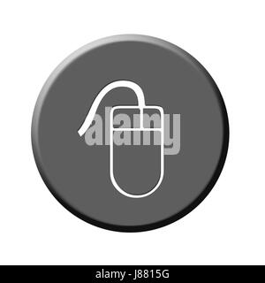 Taste, Symbolik, Maus, Computer-Maus, Computer, Computer, Piktogramm, Stockfoto