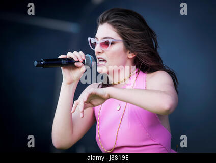 Lorde beim BBC Radio 1 Big Weekend bei Burton Constable Hall, Burton Constable, Skirlaugh im Rumpf. Stockfoto