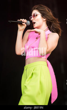 Lorde beim BBC Radio 1 Big Weekend bei Burton Constable Hall, Burton Constable, Skirlaugh im Rumpf. Stockfoto