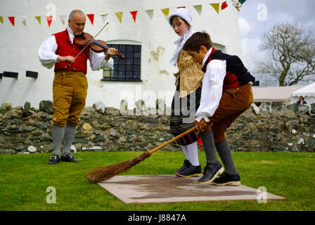 Traditionelle walisische Gruppe Stockfoto