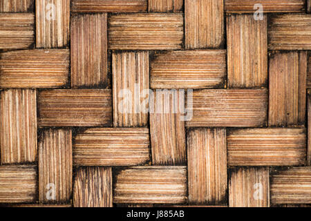 Der braune Farbe aus Holz weben Textur Hintergrund zugemacht Stockfoto