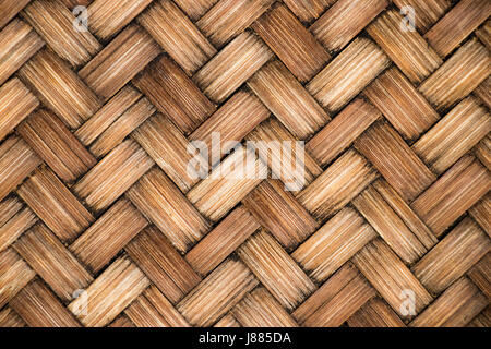 Der braune Farbe aus Holz weben Textur Hintergrund zugemacht Stockfoto