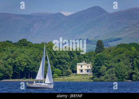 Lake District. Windermere Storrs Hall Hotel Bowness Stockfoto