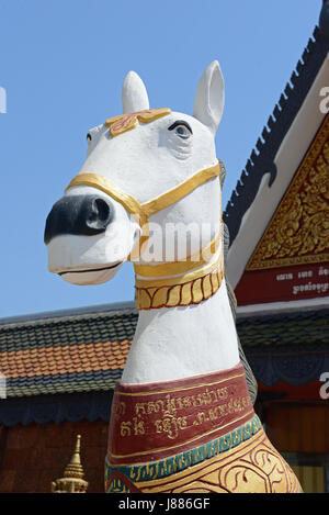 Szene im Tempel Wat Preah Prom Rath, Siem Reap, Kambodscha Stockfoto