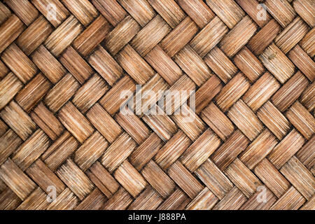 Der braune Farbe aus Holz weben Textur Hintergrund zugemacht Stockfoto