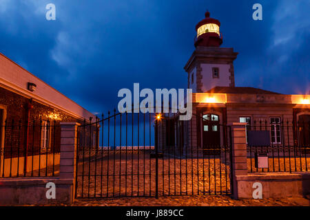 Leuchtturm in Cabo da Roca, die meisten westlichsten Punkt Europas, Portugal Stockfoto