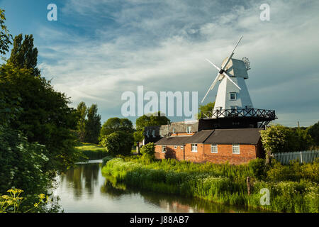 Frühling-Nachmittag am Galgen Mühle in Rye, East Sussex, England. Stockfoto