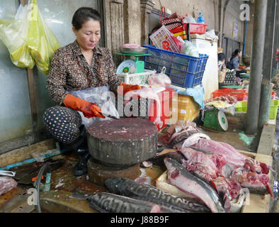 Lokalen Markt in Siem Reap, Kambodscha Stockfoto