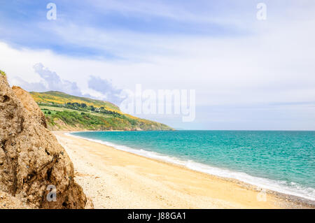 Am schönen Strand von Bray in Irland anzeigen Stockfoto