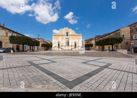 Cerreto Sannita (Benevento, Italien) - Collegiata San Martino Stockfoto