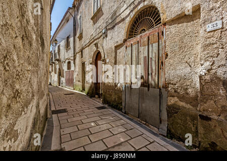 Durazzano (Benevento, Italien) - Blick auf die Altstadt Stockfoto