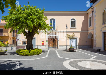 Durazzano (Benevento, Italien) - Rathaus Stockfoto