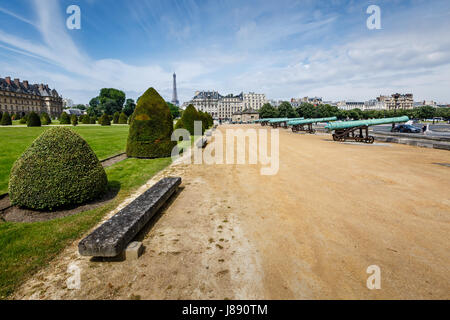 Les Invalides Geschichte Kriegsmuseum in Paris, Frankreich Stockfoto